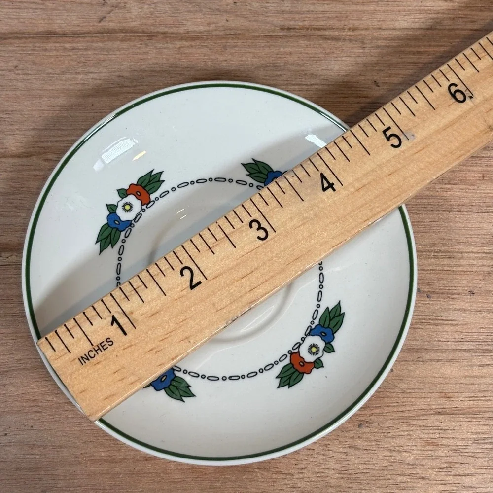 Villeroy&Boch Hansi d'Alsace Saucers Vitro-Porcelaine Floral Set of 7 Luxembourg